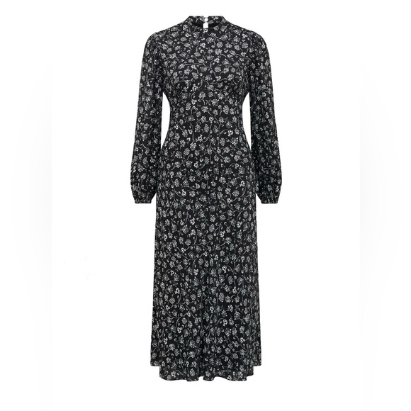 EVER NEW Angelina Petite High-Neck Midi Dress - Picture 1 of 7